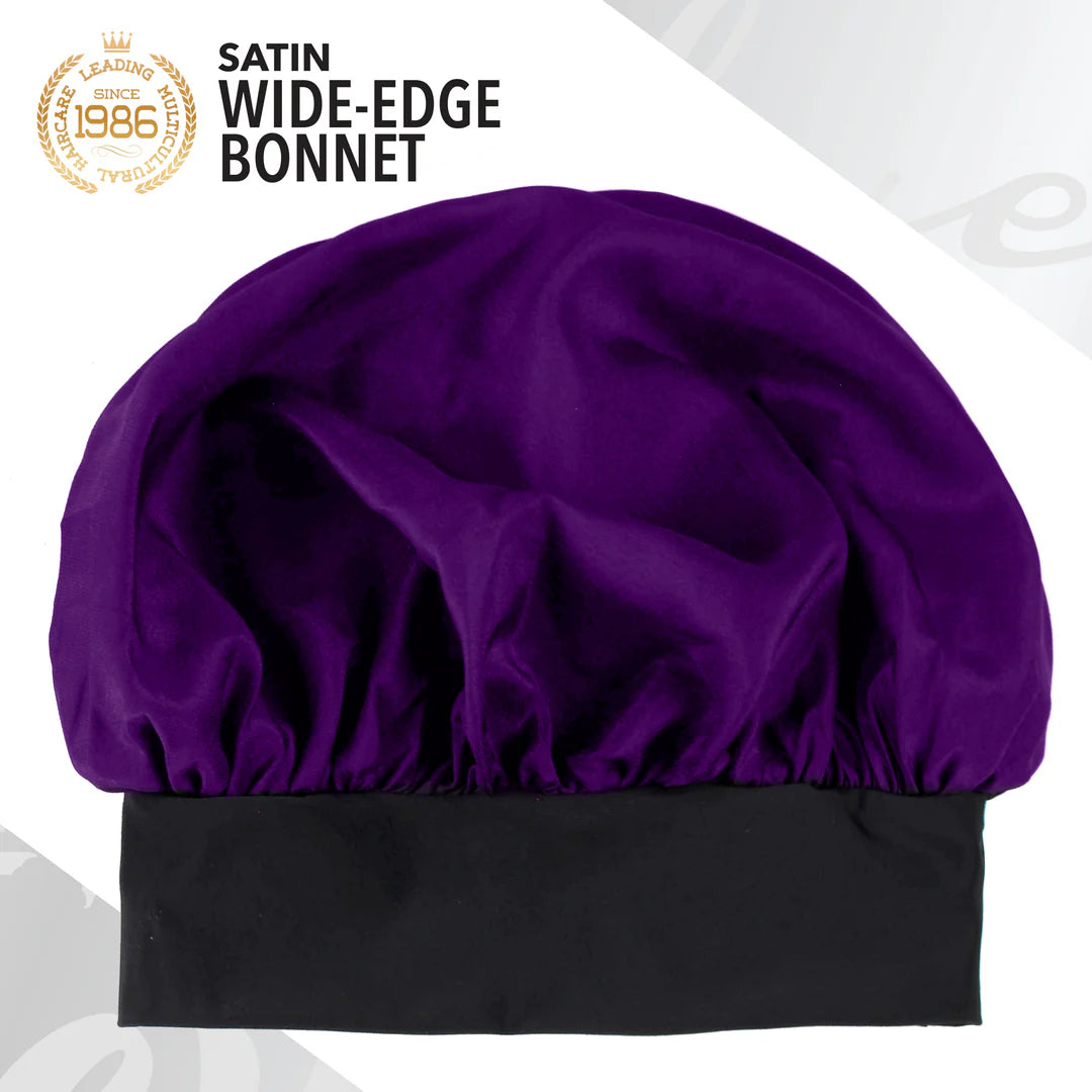 EVOLVE® LUXE Satin Wide-Edge Bonnet Purple #1663 image 2