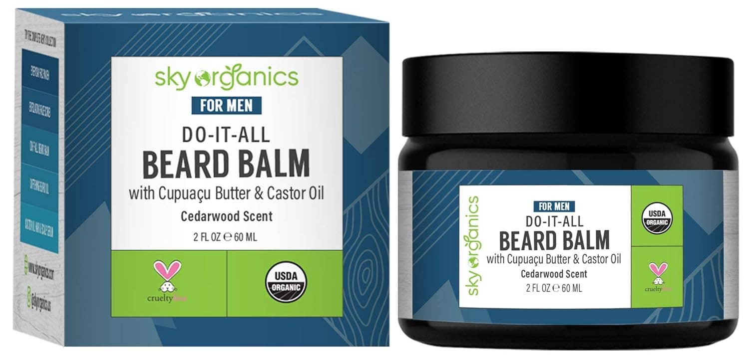 Do-it-all Beard Balm for Face,  - Cedarwood 2 Oz.