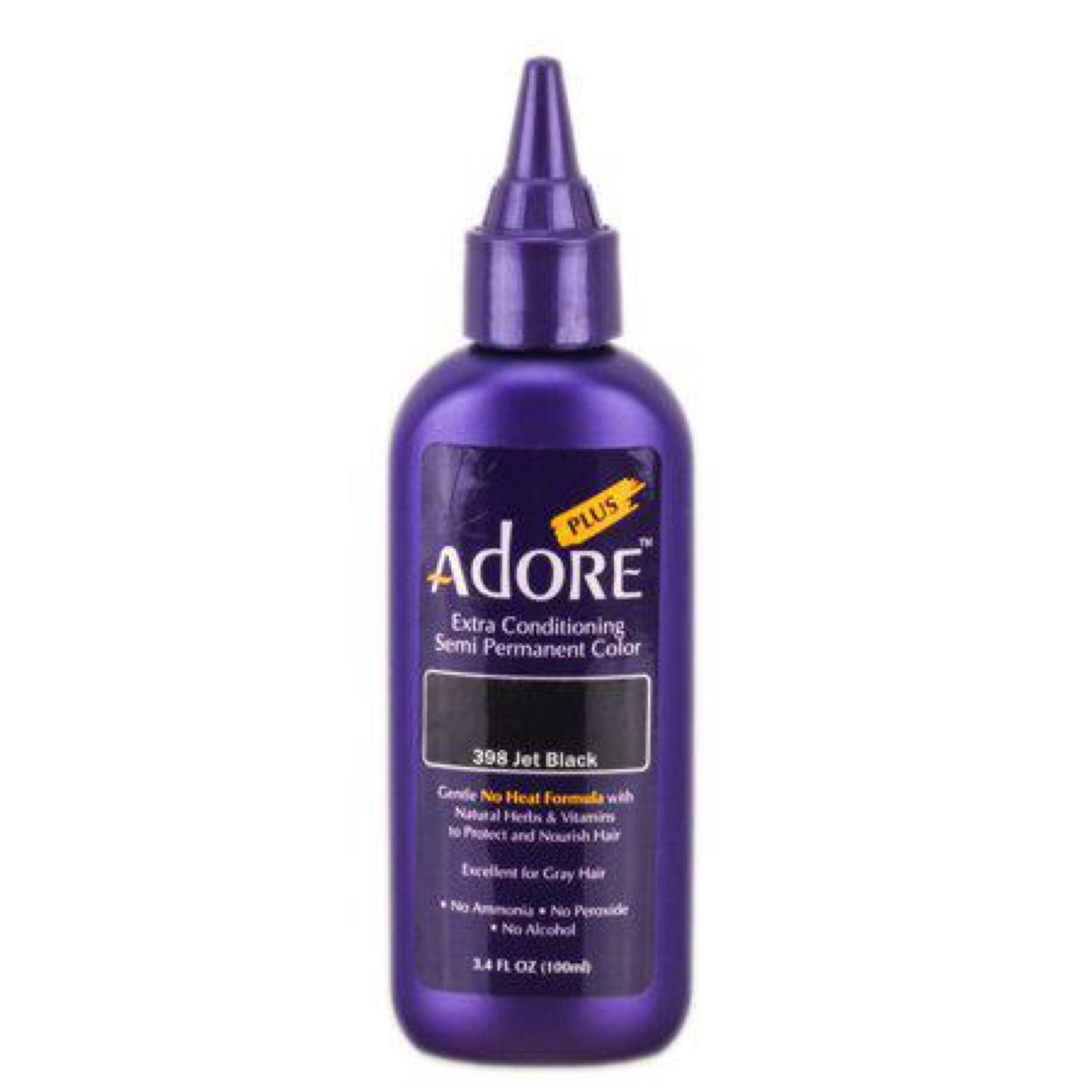 398 Jet Black - 3.4 fl oz Adore Plus Semi Permanent Color image 0