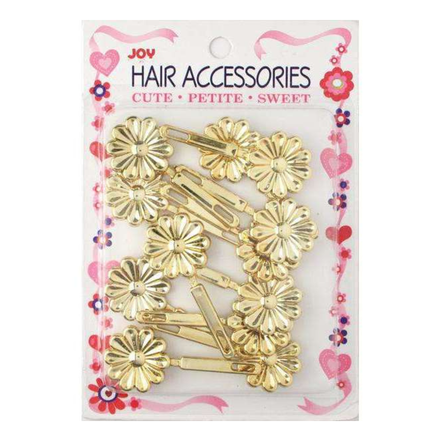 Joy Daisy Barrette 12ct Asst Silver