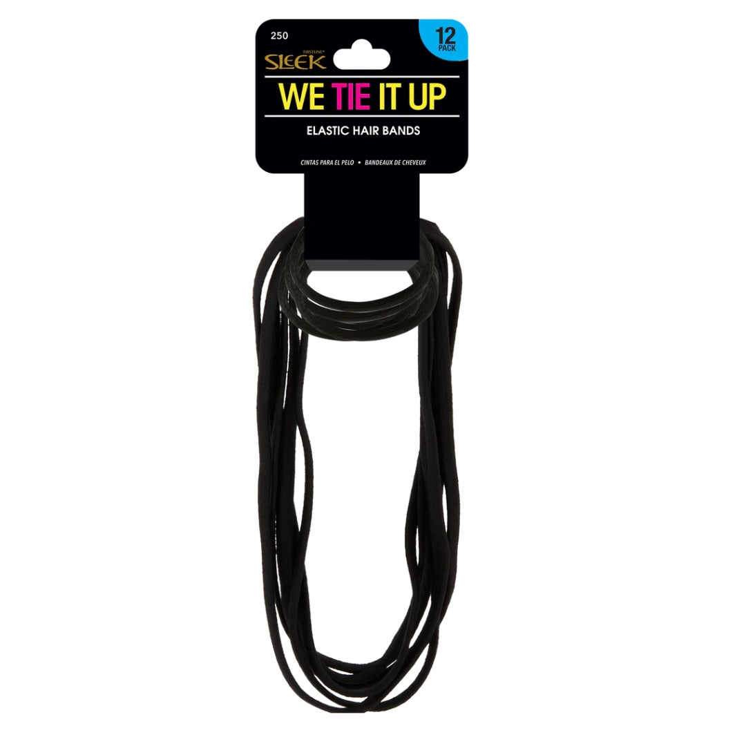 SLEEK® Elastic Hair Bands 12 Pack #250 image 0