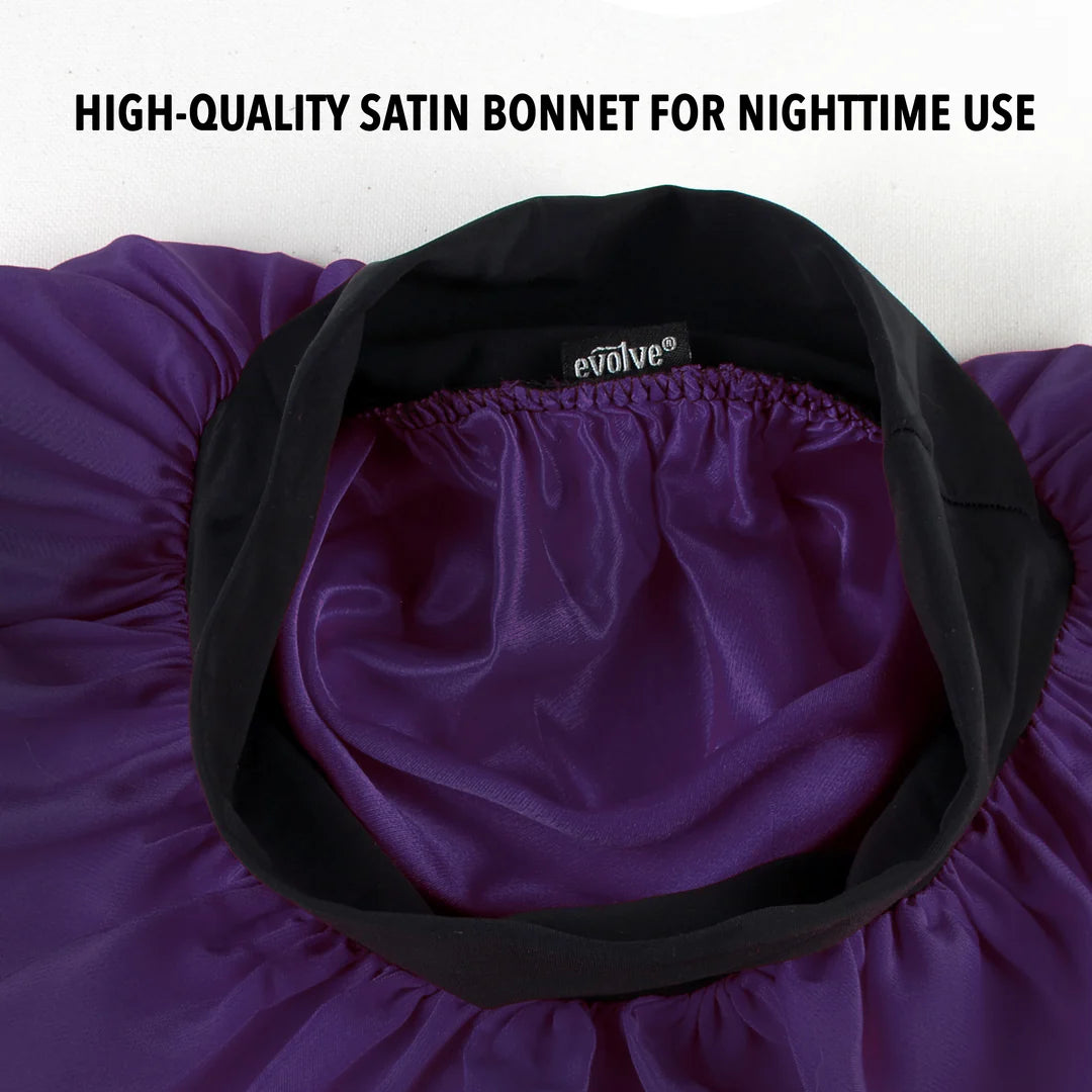 EVOLVE® LUXE Satin Wide-Edge Bonnet Purple #1663 image 3