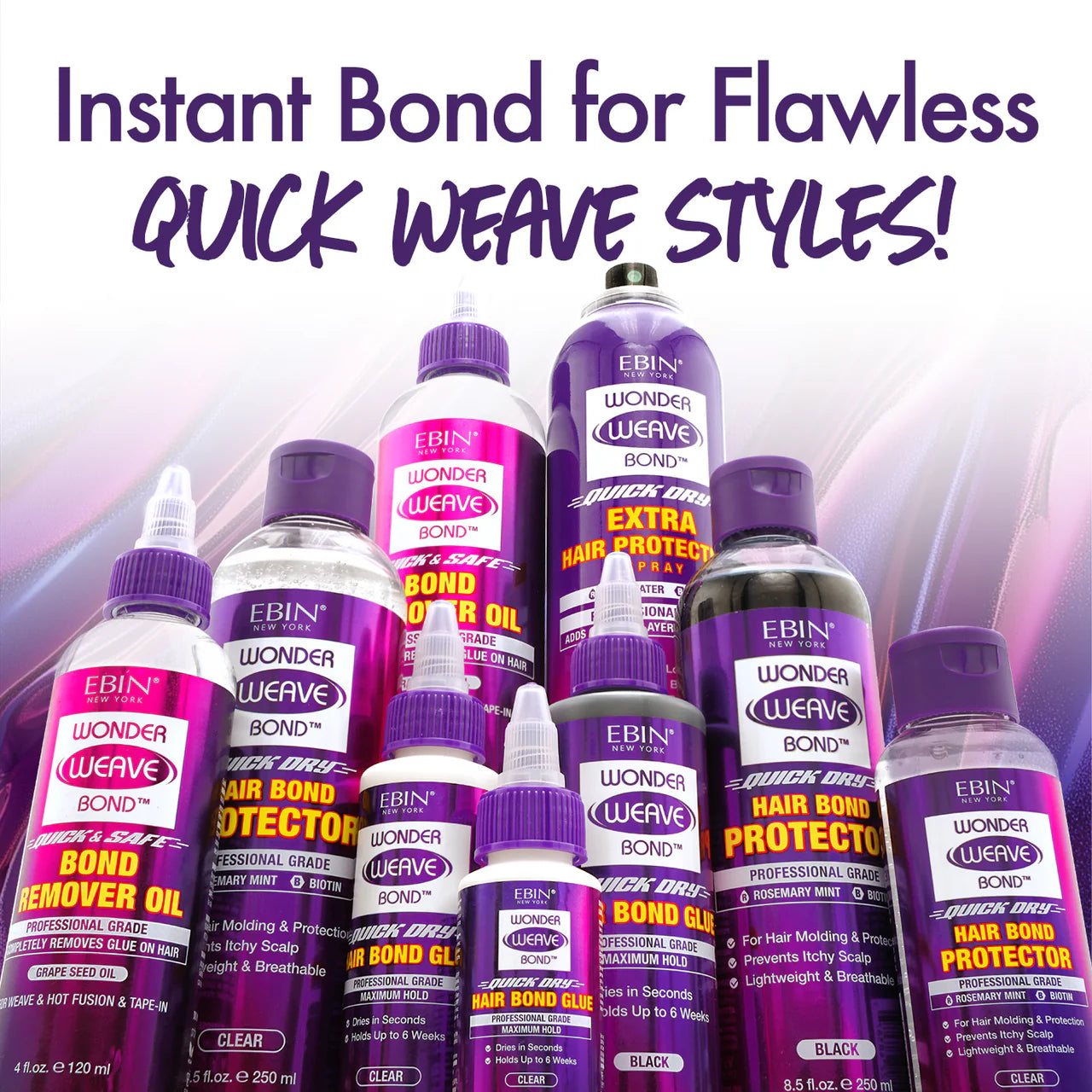 EBIN® NY Wonder Weave Bond Hair Bond Glue - Black image 5