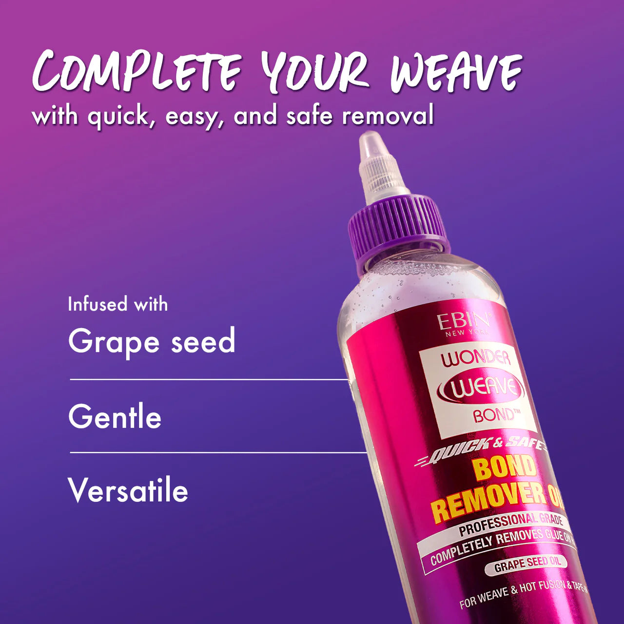 EBIN® NY Wonder Weave Bond Remover Oil image 1