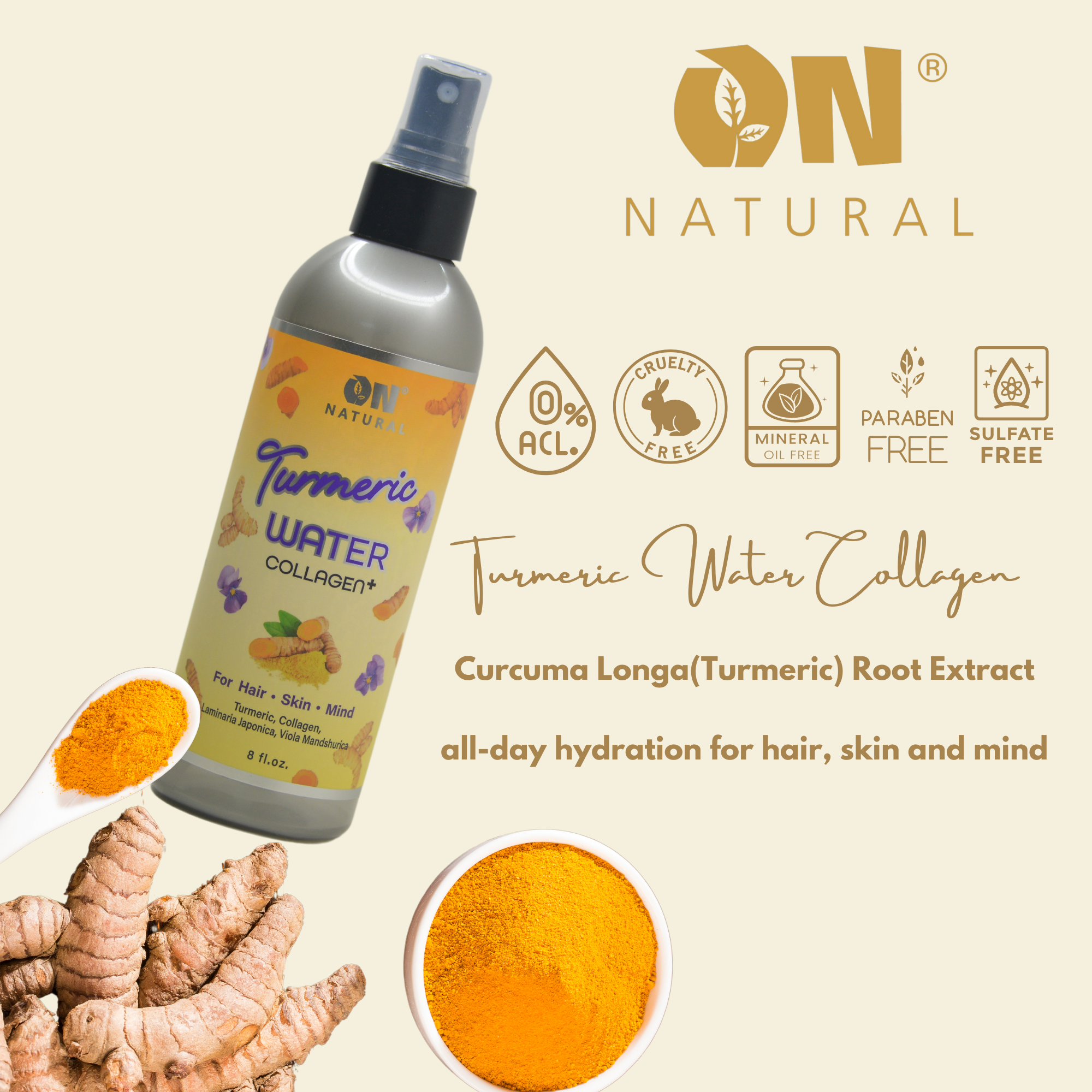 ON NATURAL - Turmeric Water + Collagen