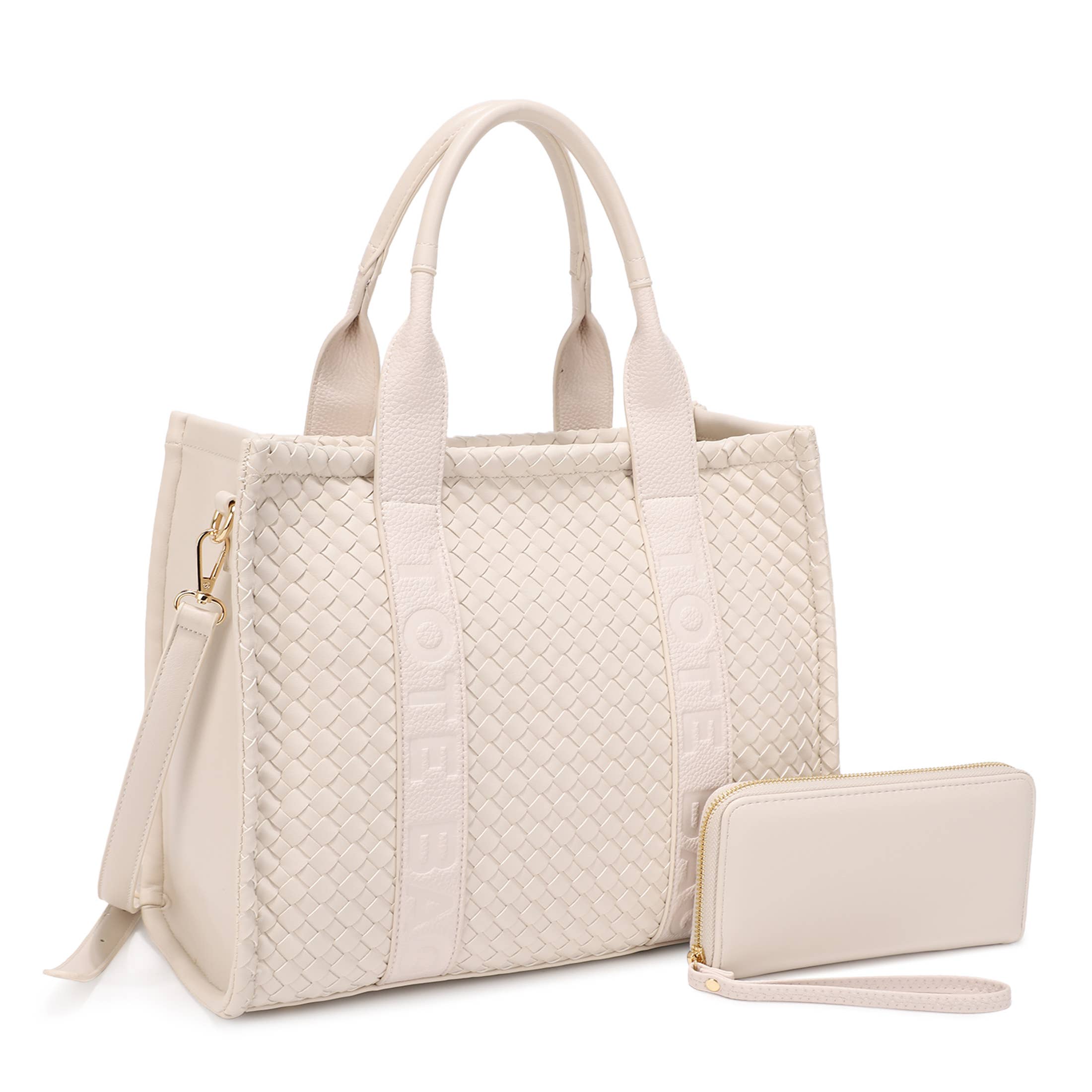 FLAMENCO WOVEN TOTE BAG WITH WALLET