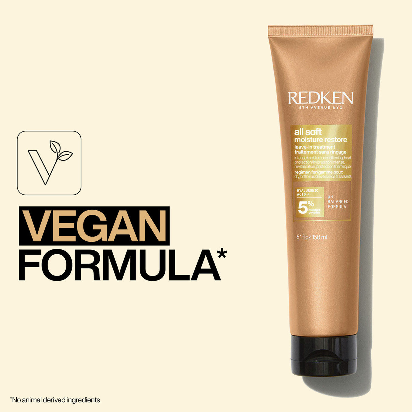 REDKEN® All Soft Moisture Restore Leave-In Treatment with Hyaluronic Acid image 2