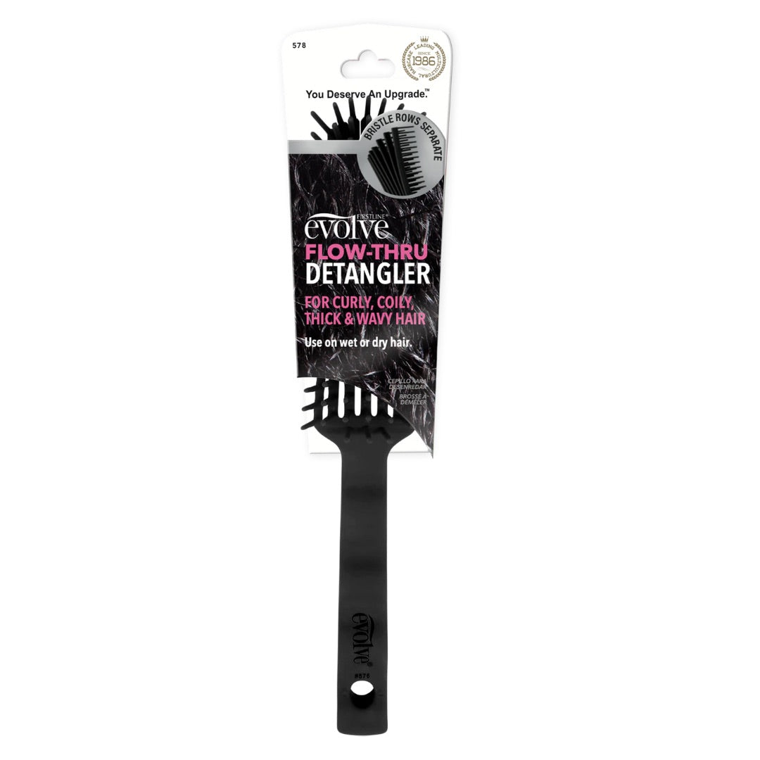 EVOLVE® Flow-Thru Detangler Black #578 image 0