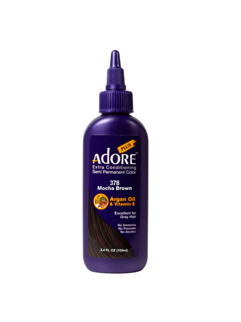 378 Mocha Brown - 3.4 fl oz Adore Plus Semi Permanent Color image 0