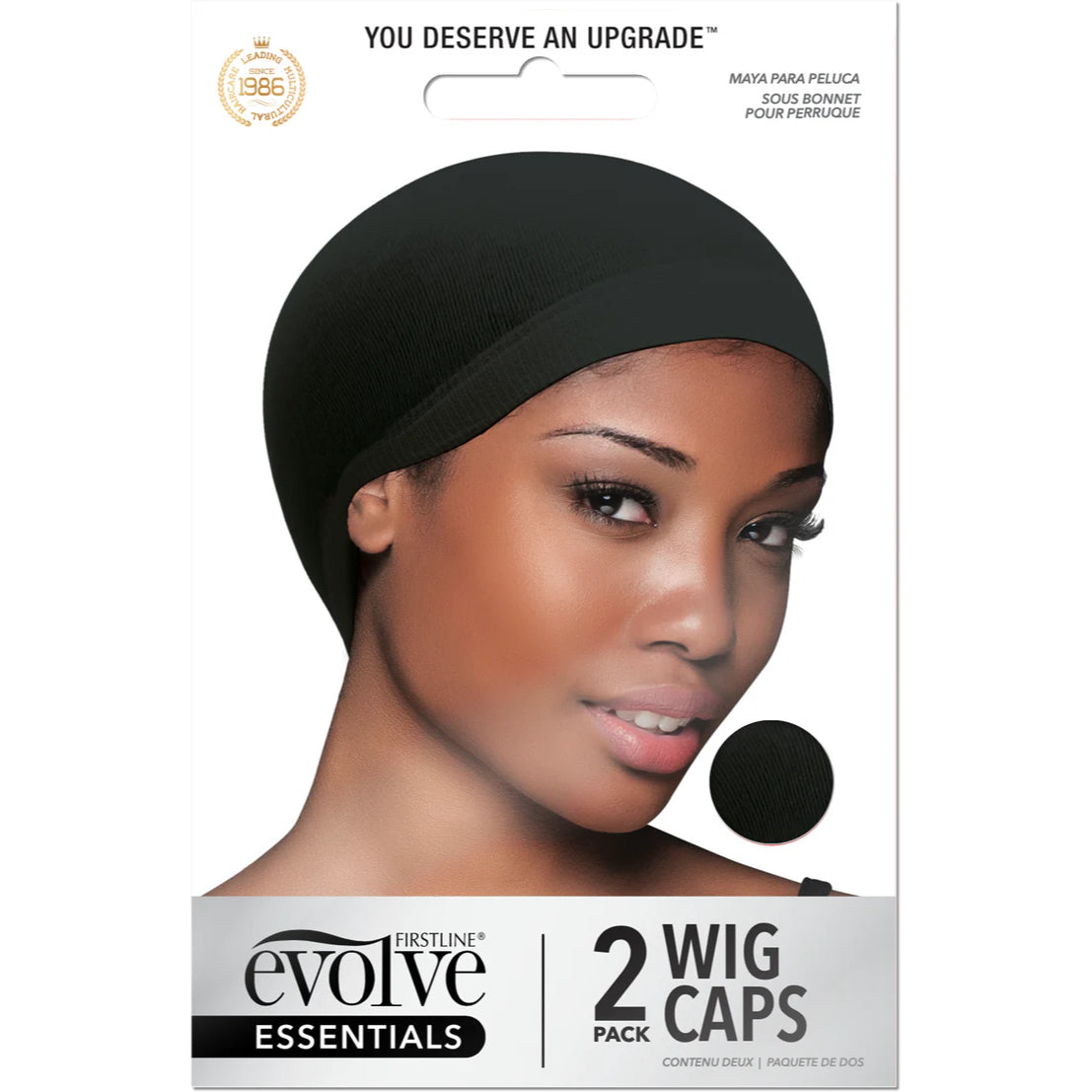 EVOLVE® Wig Cap 2-Pack Black #330 image 0