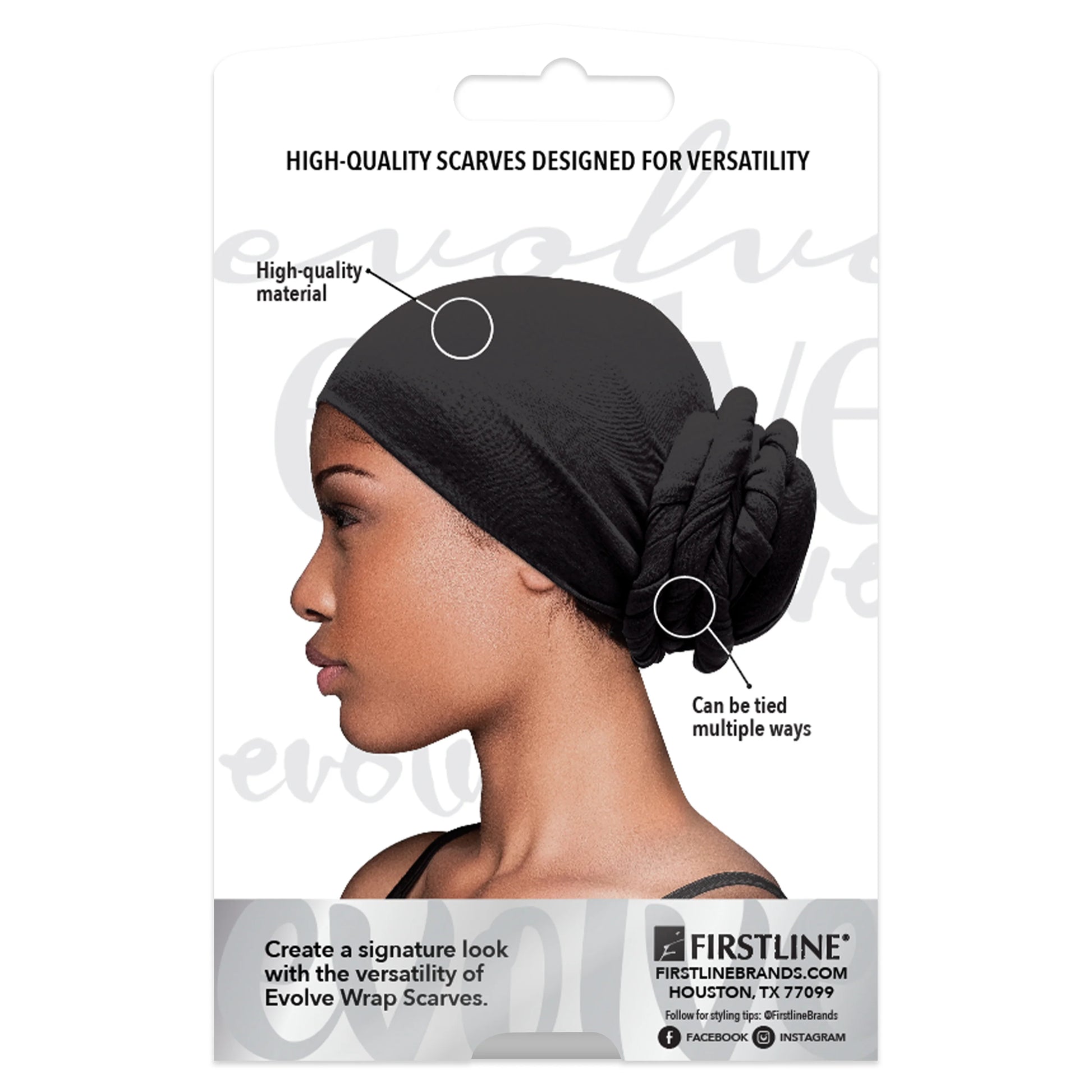 EVOLVE® Wrap Scarf 2-Pack Tribal, Black #5992 image 2