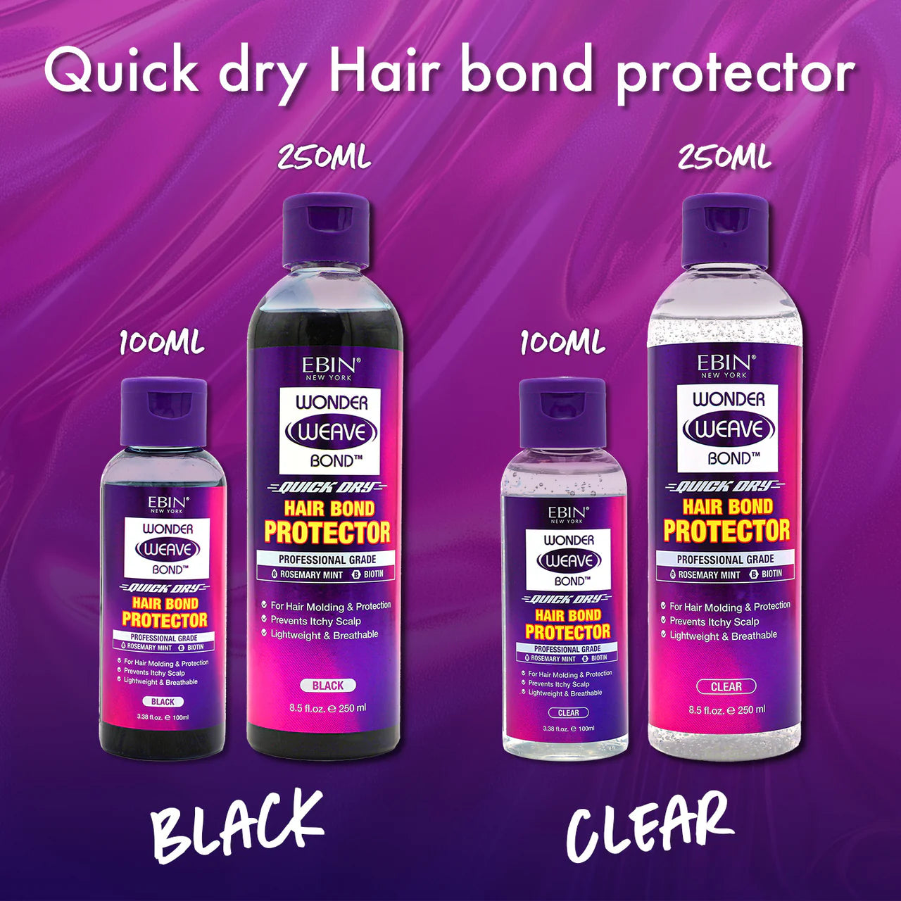 EBIN® NY Wonder Weave Bond Hair Bond Protector - Black image 4