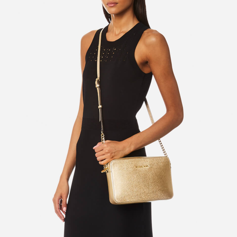 Michael Kors Jet Set LG EW Crossbody Pale Gold image 4