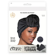 EVOLVE® Satin-Lined Turban Black #324 image 0