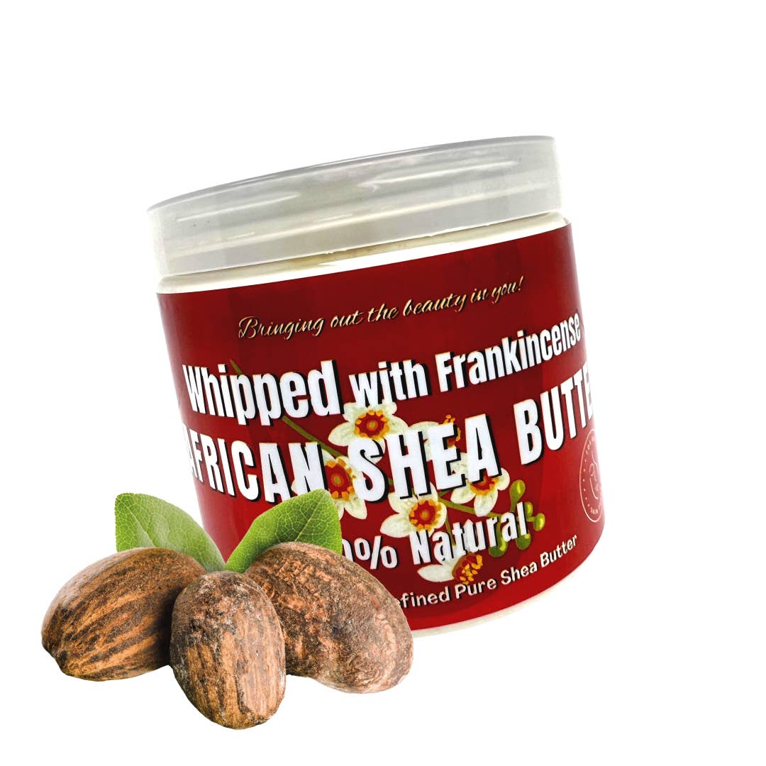 Whipped African Ivory Shea Butter, Frankincense - 12oz