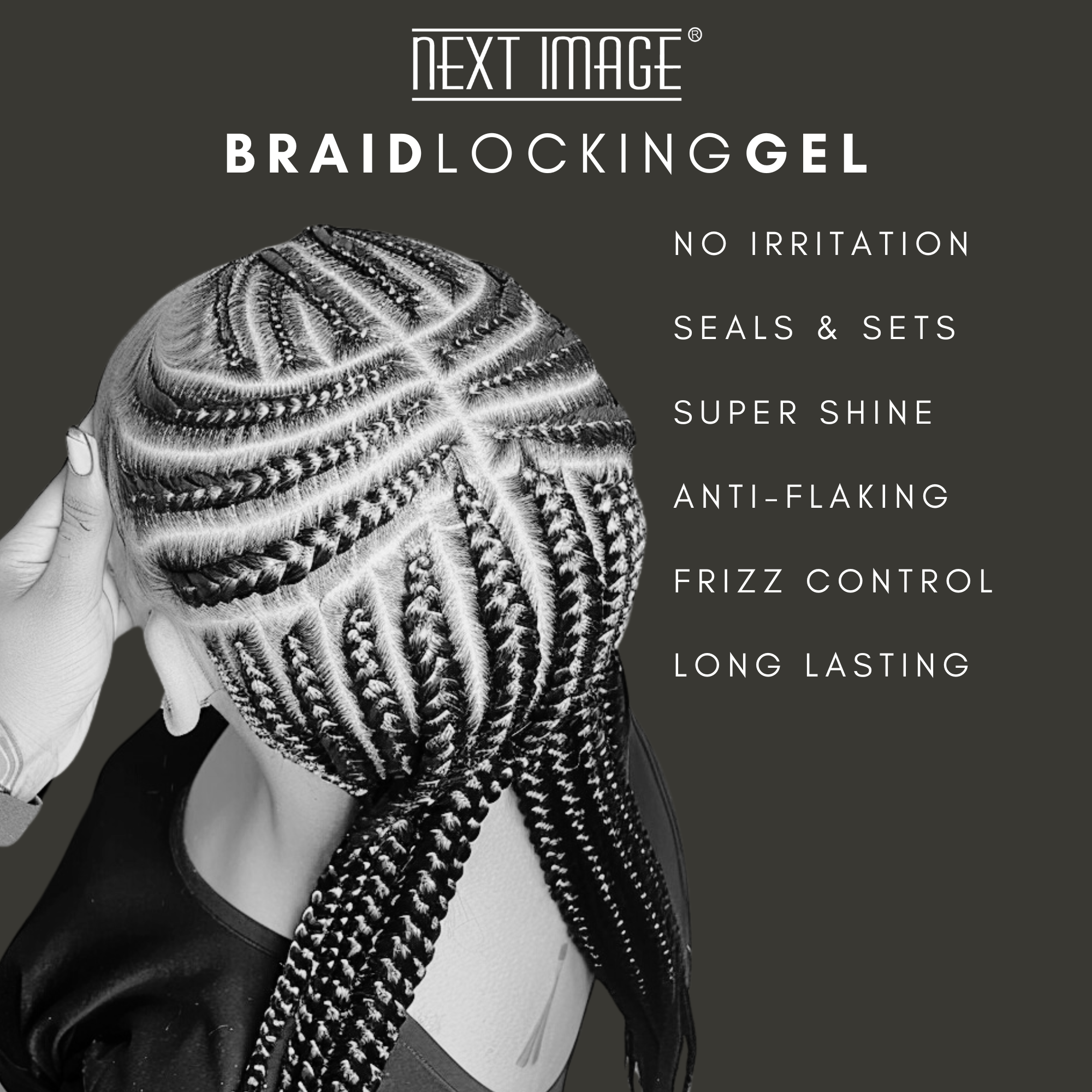 NEXT IMAGE - Braid Locking Gel Super Hold + Rice Water