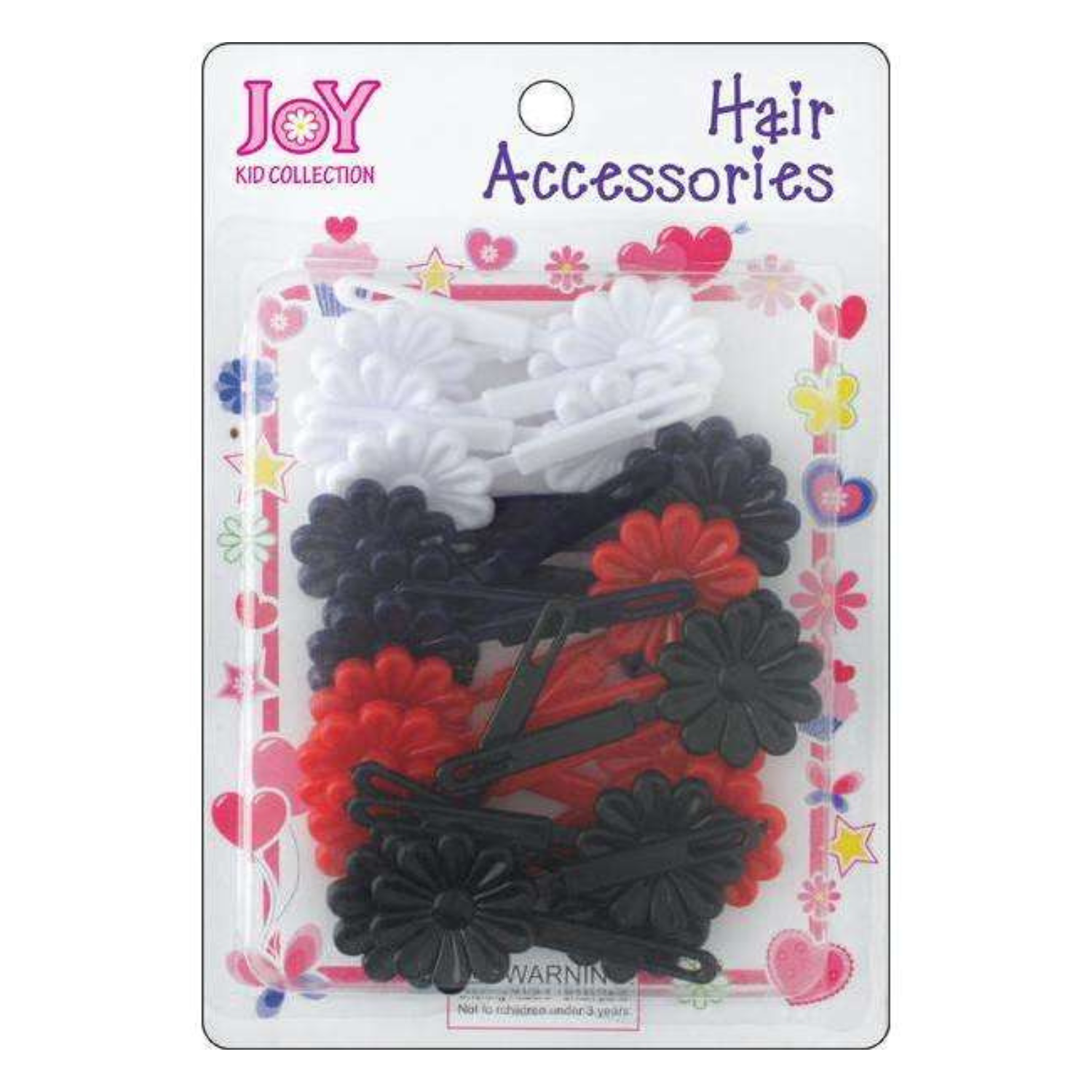 Joy Ribbon Barrette 12ct Assorted Red