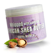 Whipped African Ivory Shea Butter, Lavender - 12oz