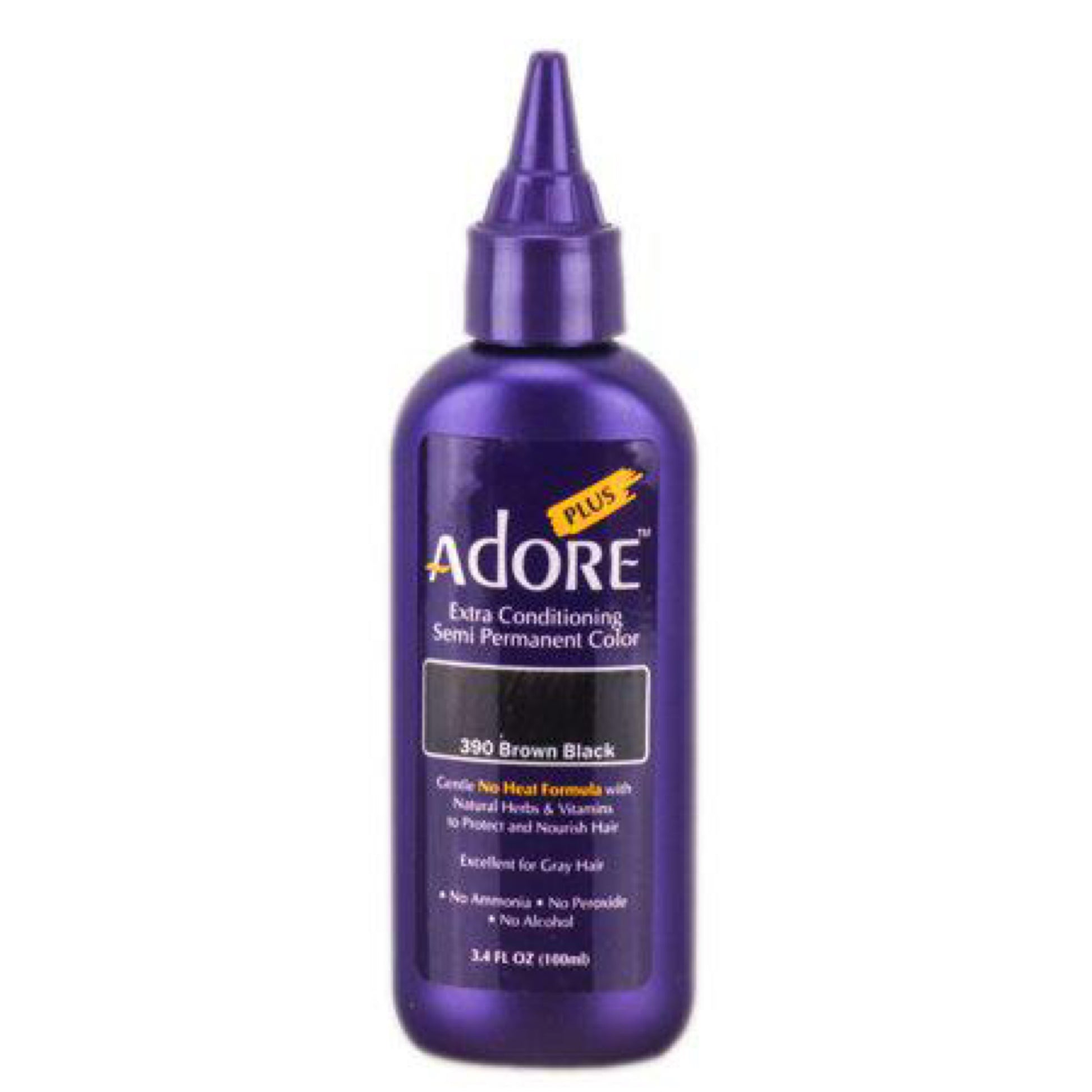 390 Brown Black - 3.4 fl oz Adore Plus Semi Permanent Color image 0