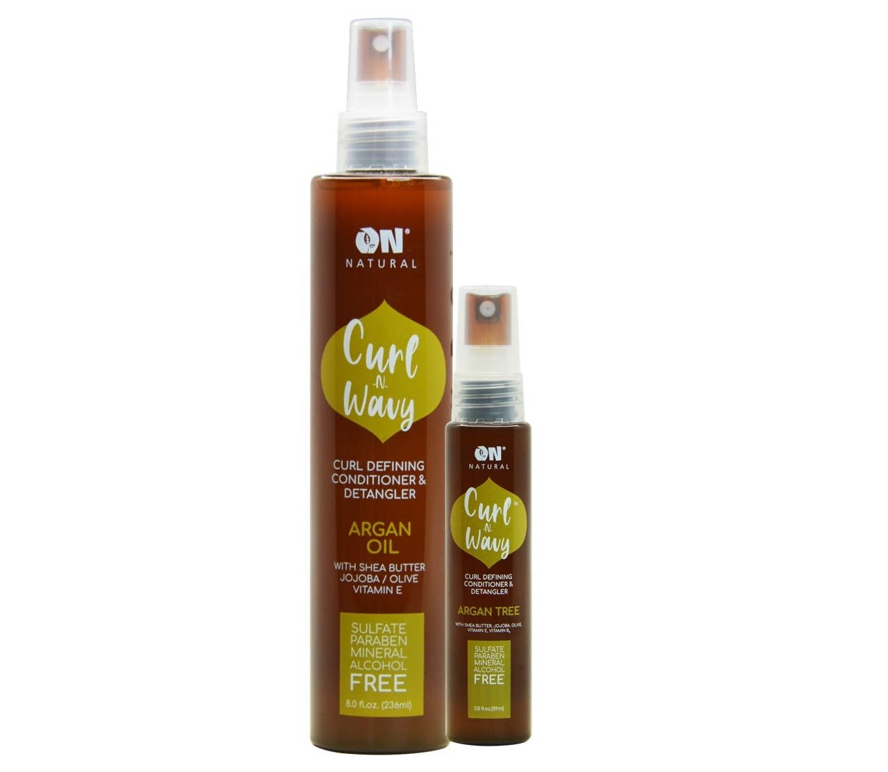 ON NATURAL - Curl n Wavy - Detangler + Argan Tree