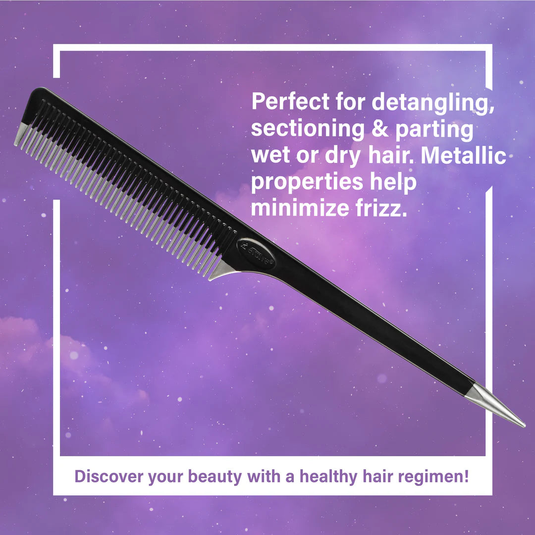 EVOLVE® Rat Tail Comb W/Metallic Tip 2-Pack #335 image 4