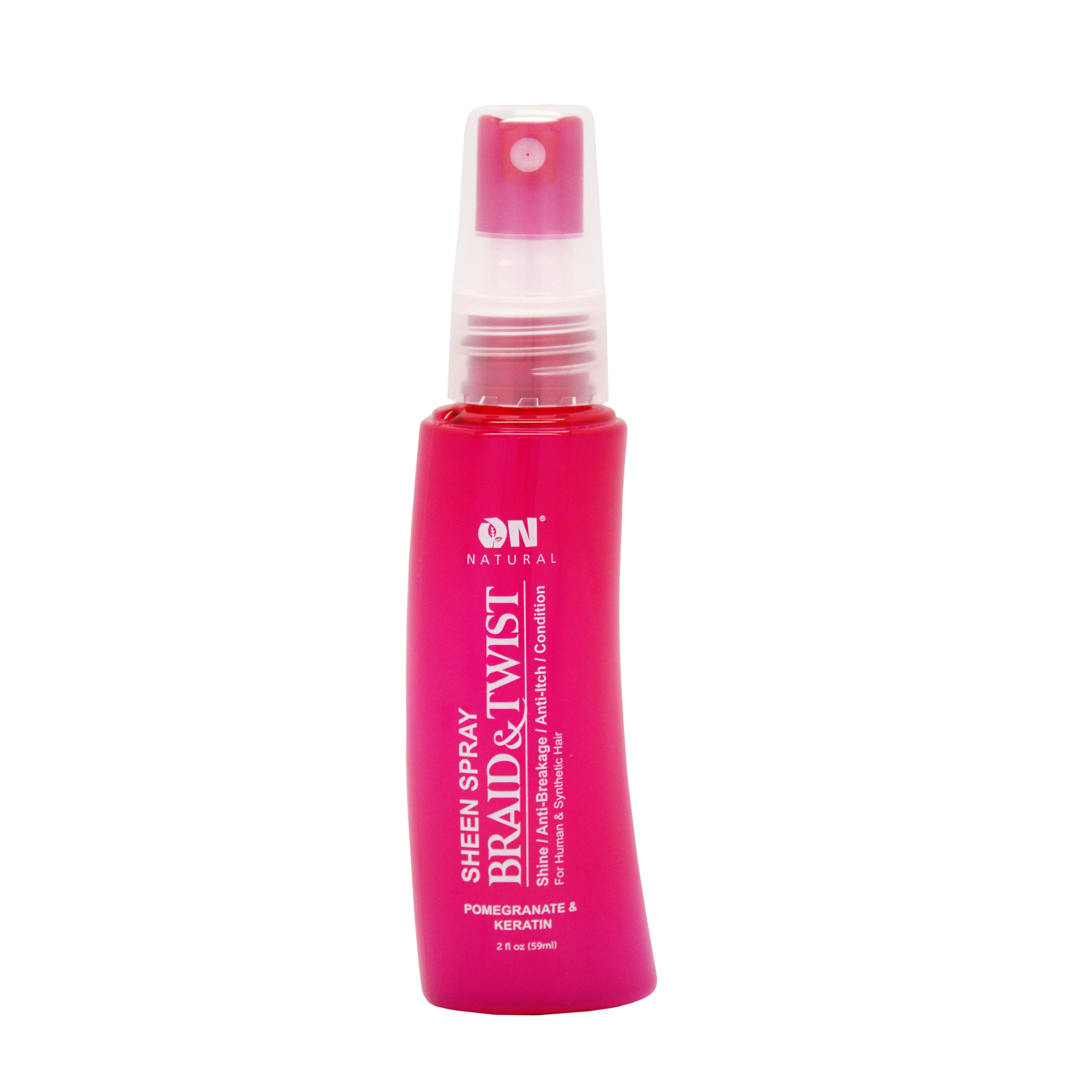 ON NATURAL - Braid & Twist Sheen Spray Pomegranate