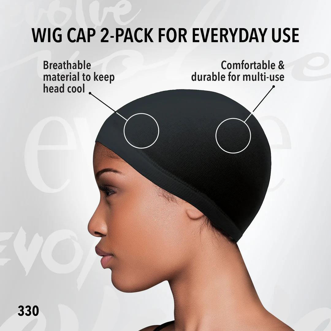 EVOLVE® Wig Cap 2-Pack Black #330 image 1