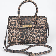 Faux Leo Medium Tote Bag