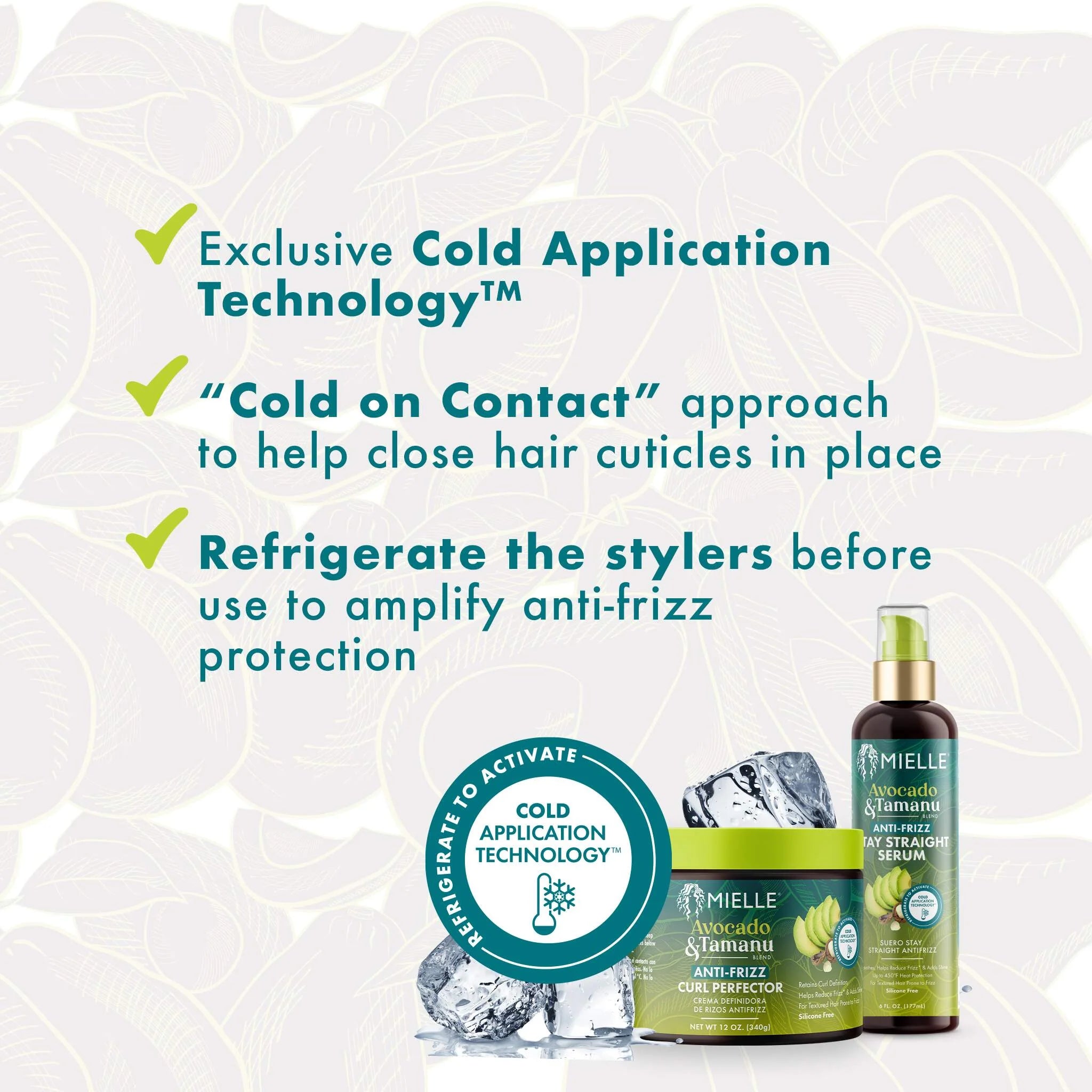 Mielle® Avocado & Tamanu Anti-Frizz Stay Straight Serum