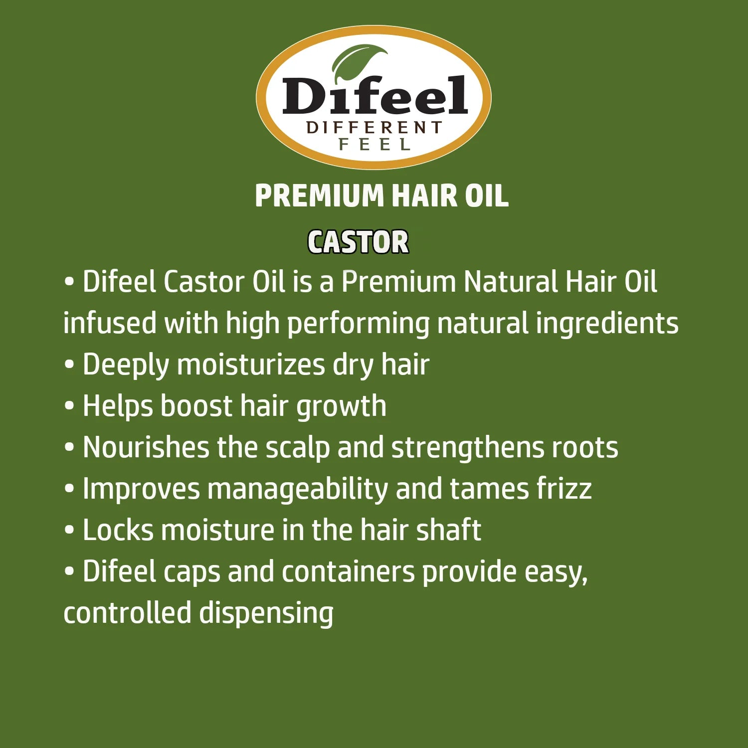 Premium Natural Hair Oil - Castor Oil