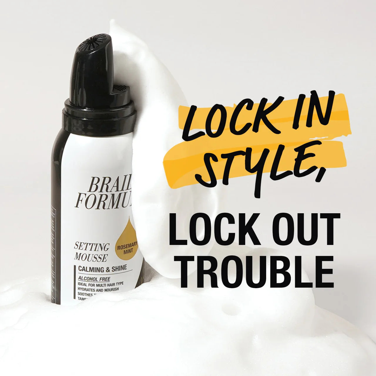 Setting Mousse Moisturizing & Shine