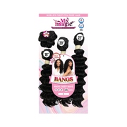 Ms Magic Yaki Bangs Deep Wave - 18",20",22"+Bangs 4pcs