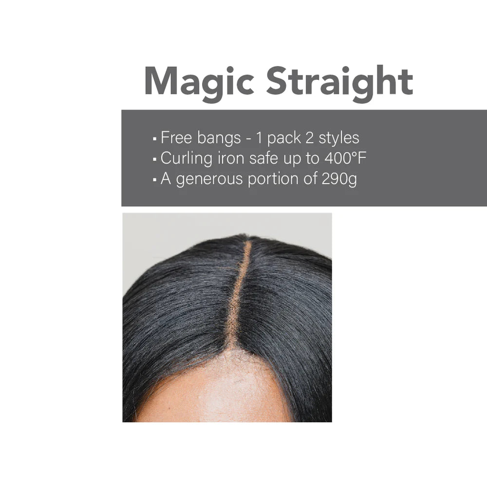 Ms Magic Yaki Bangs Straight - 18",20",22"+Bangs 5pcs
