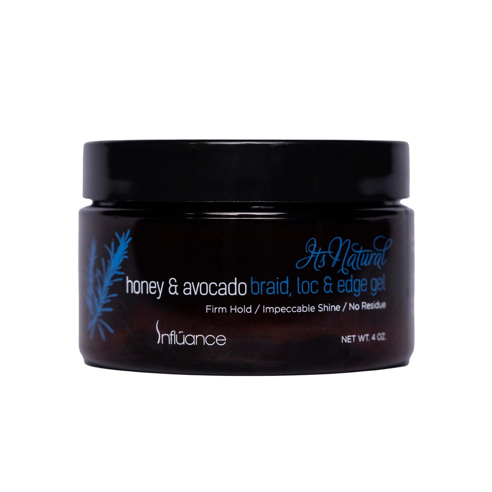 Influance It's Natural Honey & Avocado Braid Lock & edge Gel 4 oz
