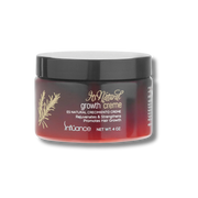 Jar of 'It's Natural' growth crème with black lid on a white background