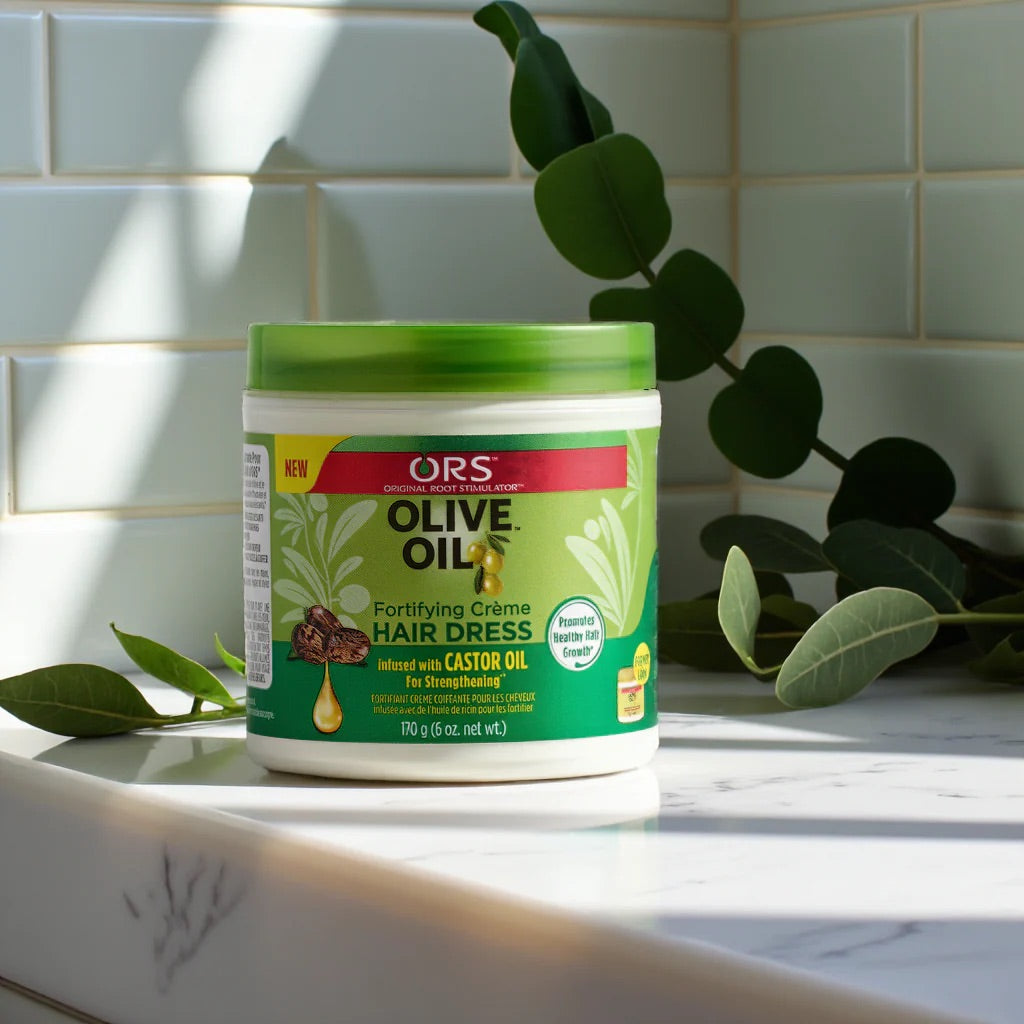 ORS Olive Oil Fortifying Creme Hair Dress Infused with Castor Oil for Strengthening