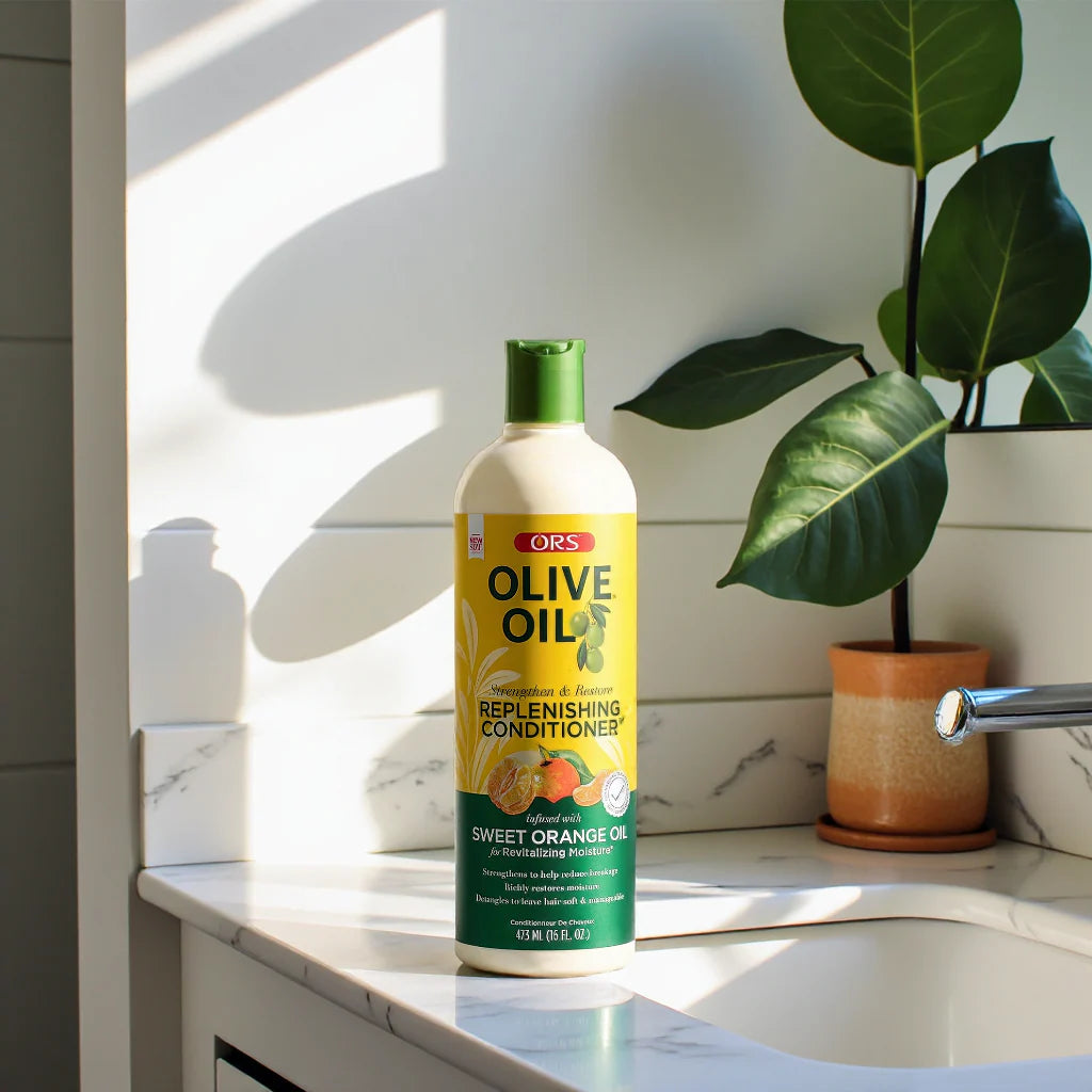 ORS Olive Oil Strengthen and Nourish Replenishing Conditioner Infused with Sweet Orange Oil For Revitalizing Moisture