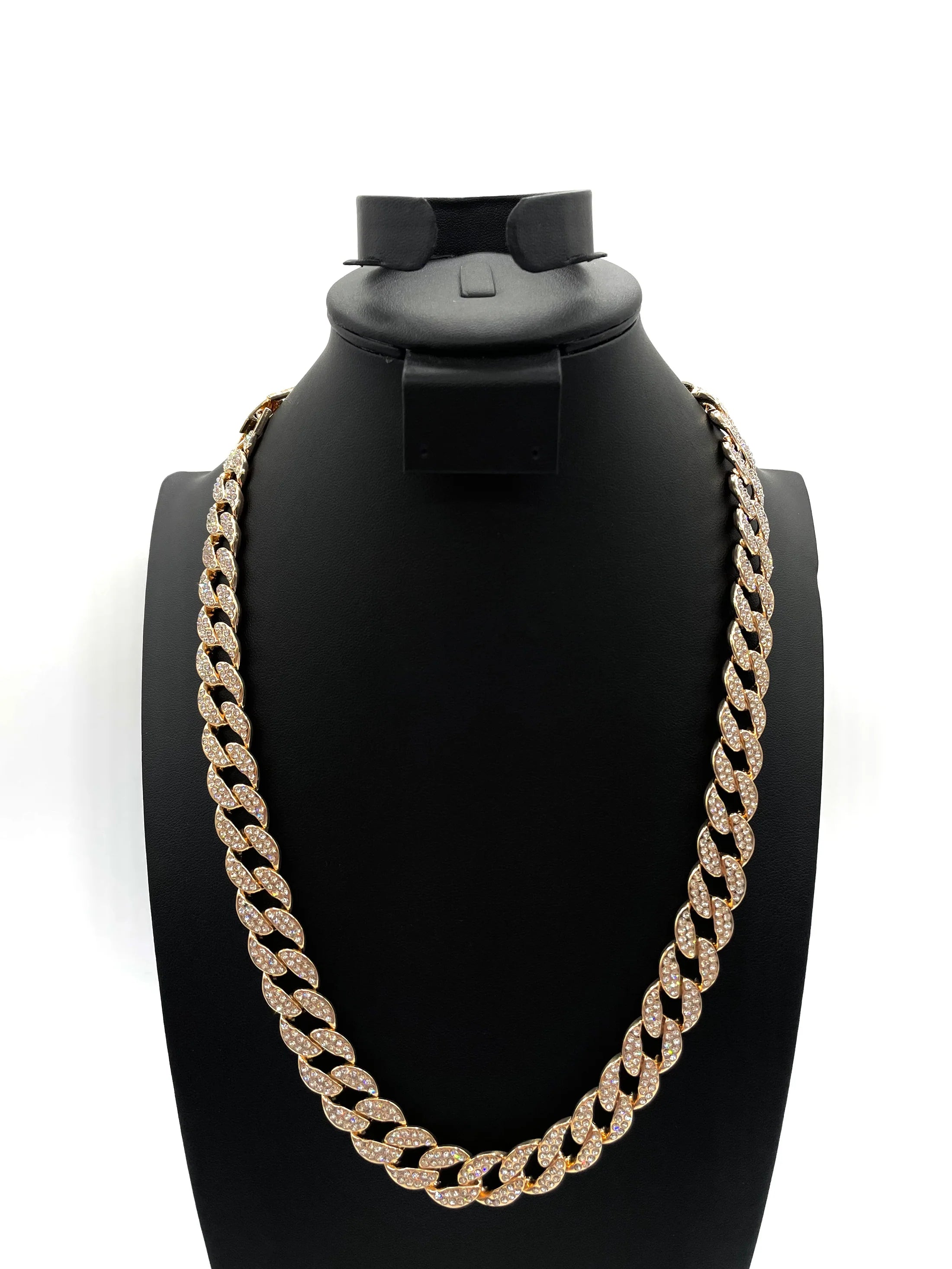 ICED OUT Diamond Necklace 14K Gold Plated