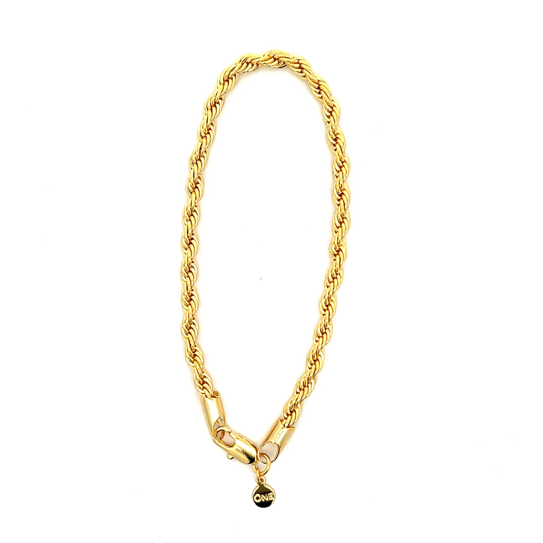 THE ONE - Bracelet 14K W GOLD Plated