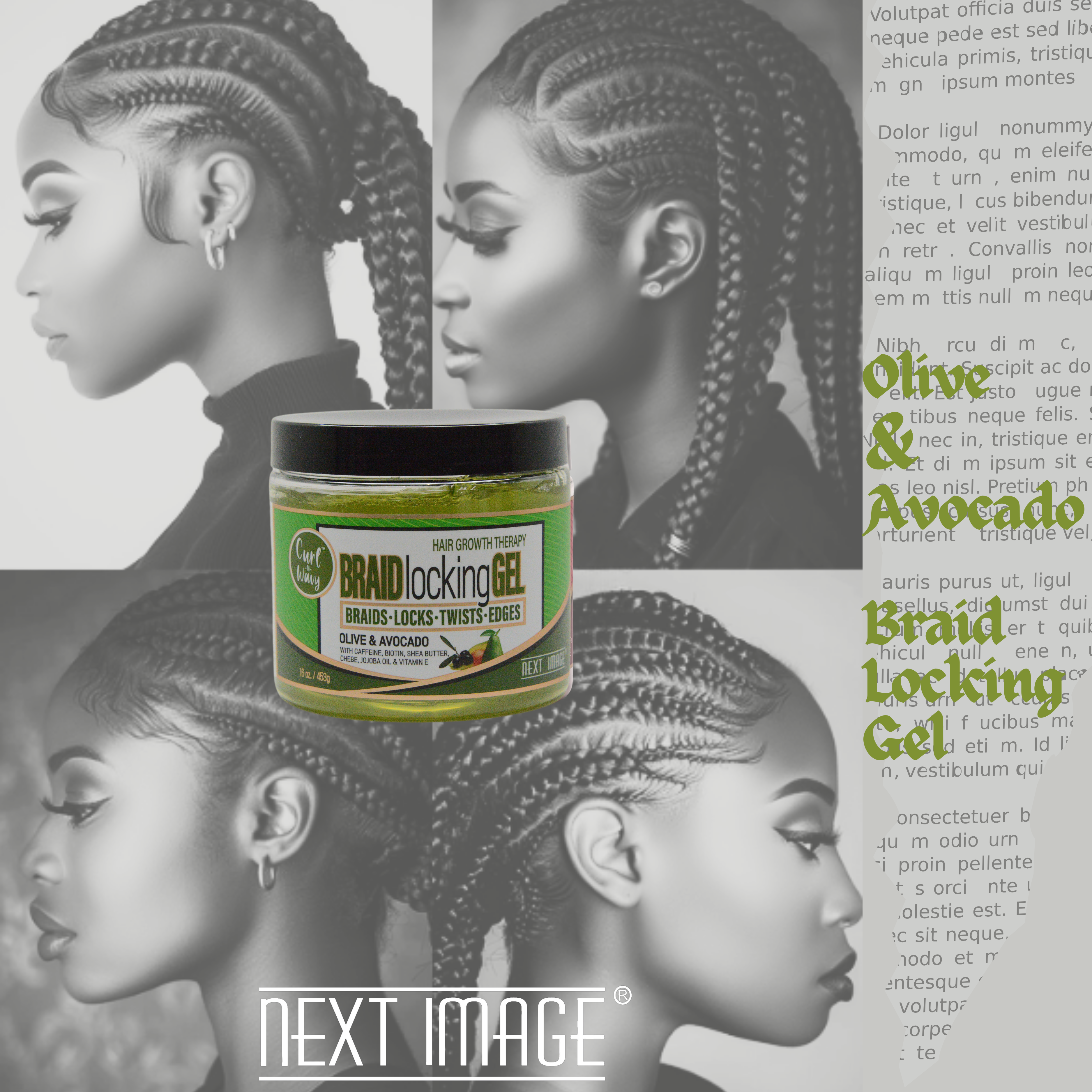 NEXT IMAGE - Braid Locking Gel Olive & Avocado