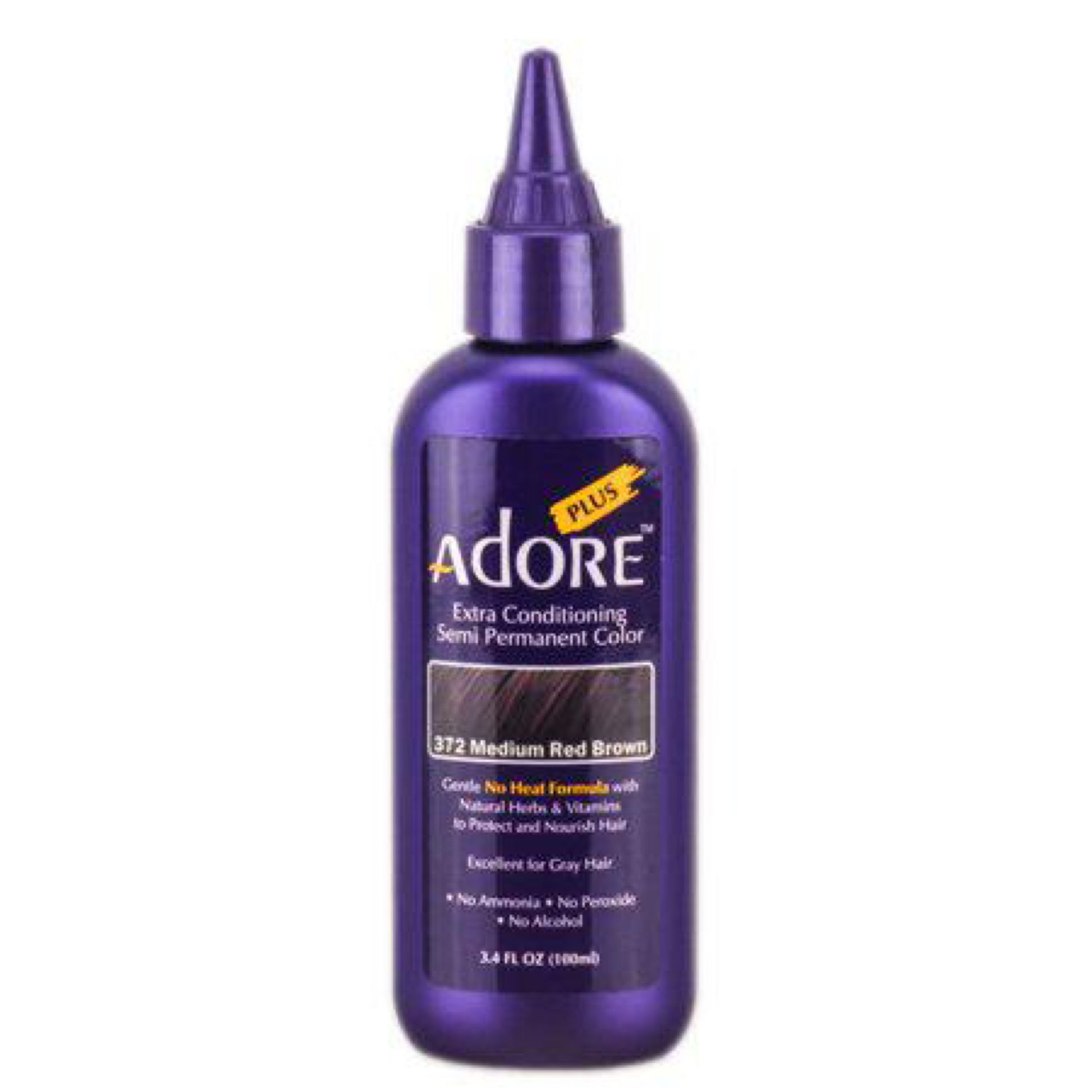 372 Medium Red Brown - 3.4 fl oz Adore Plus Semi Permanent Color image 0