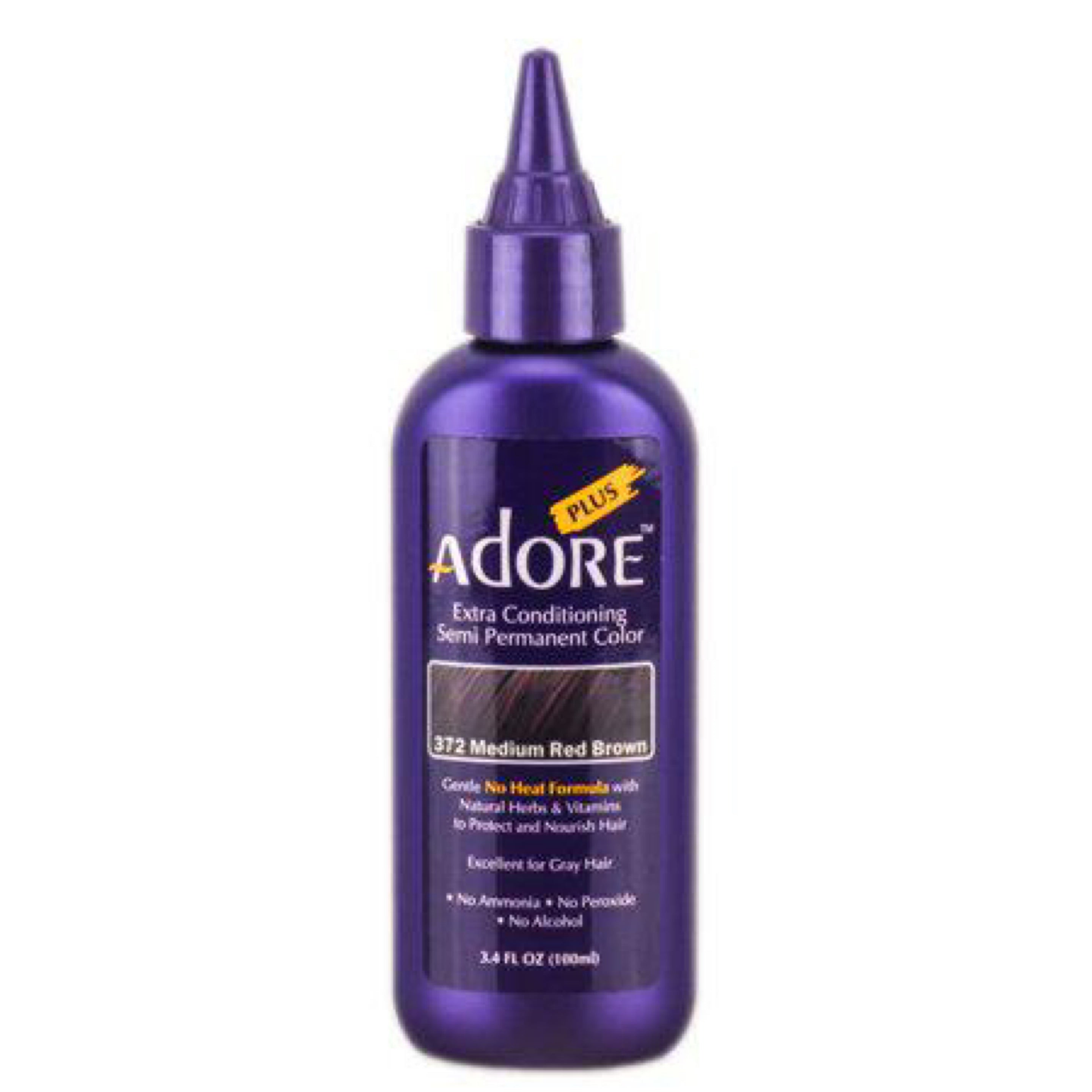 372 Medium Red Brown - 3.4 fl oz Adore Plus Semi Permanent Color image 0