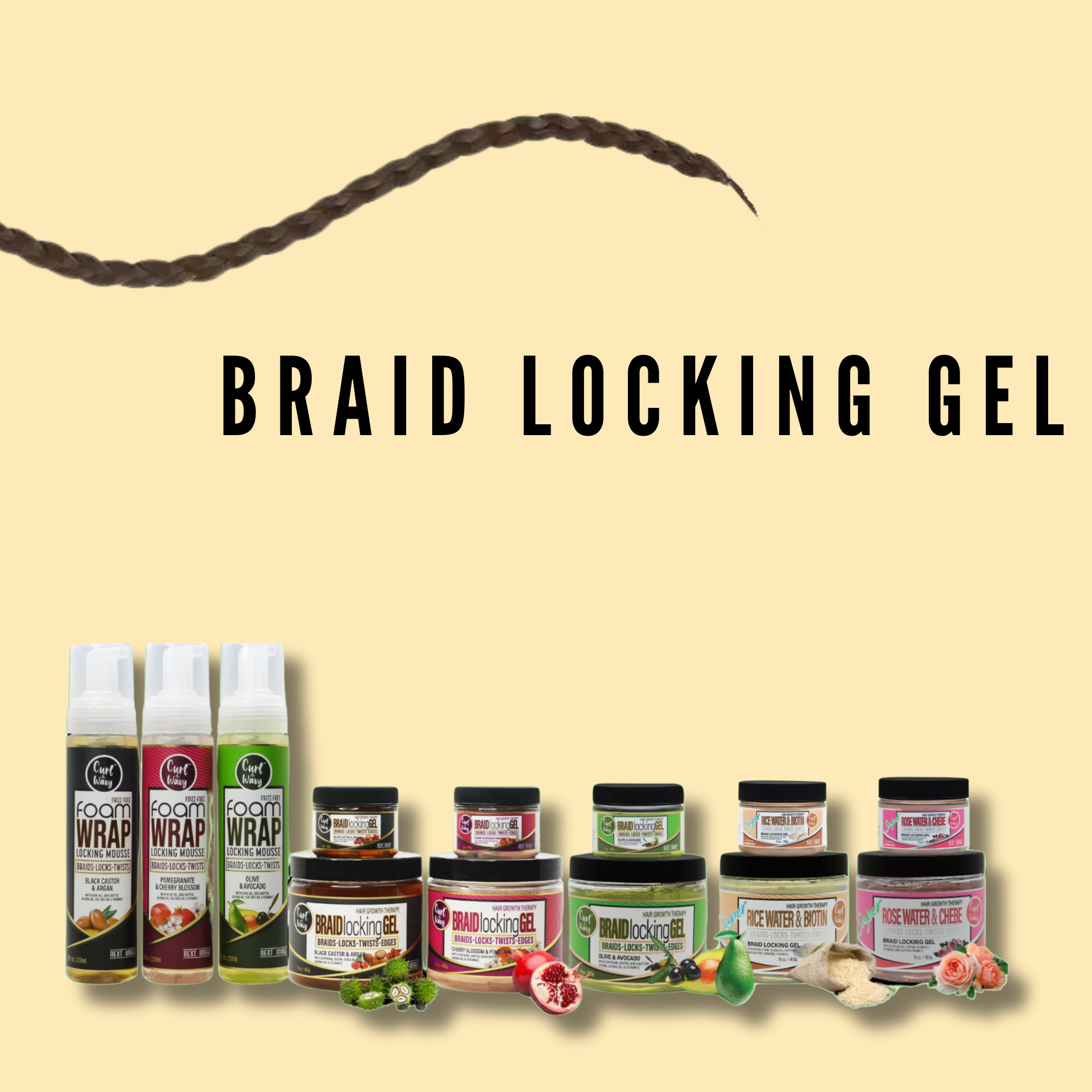 NEXT IMAGE - Braid Locking Gel Olive & Avocado
