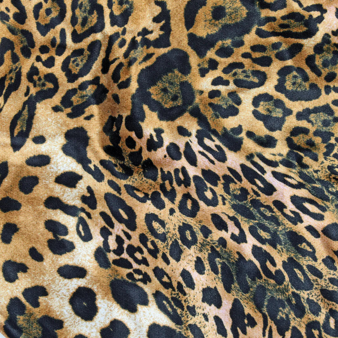 EVOLVE® LUXE Satin Wide-Edge Braid Bonnet Leopard #1681 image 3