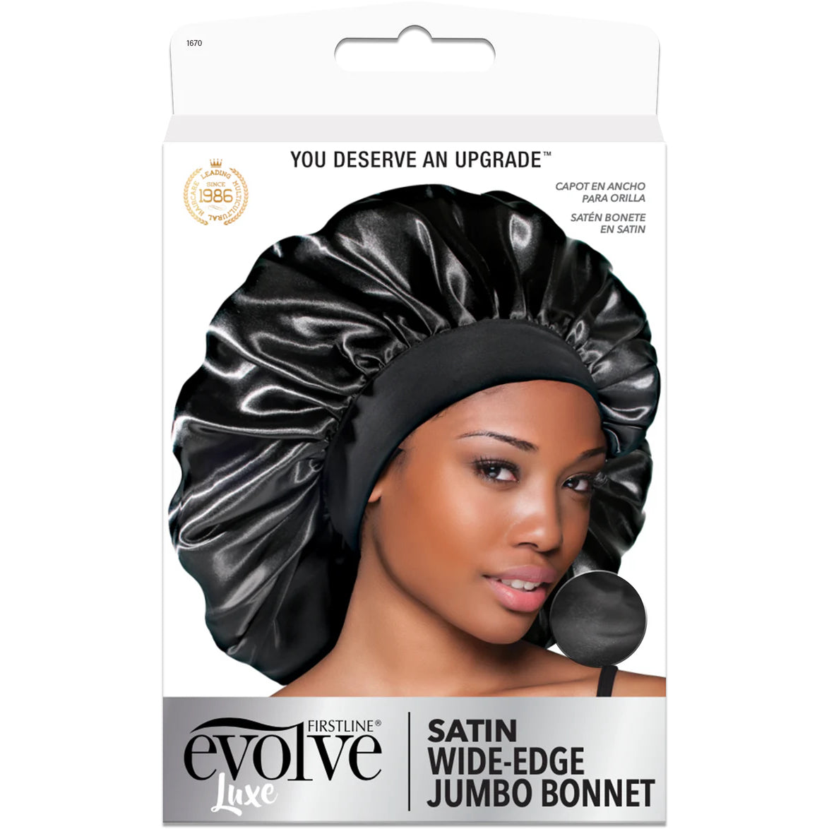 EVOLVE® Jumb Satin Bonnet Black #1670 image 0