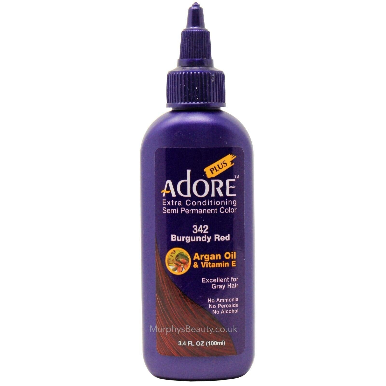 342 Burgundy Red - 3.4 fl oz Adore Plus Semi Permanent Color image 0