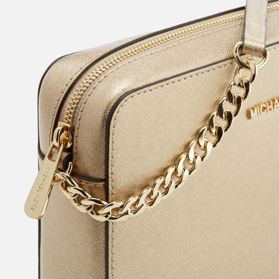 Michael Kors Jet Set LG EW Crossbody Pale Gold image 1