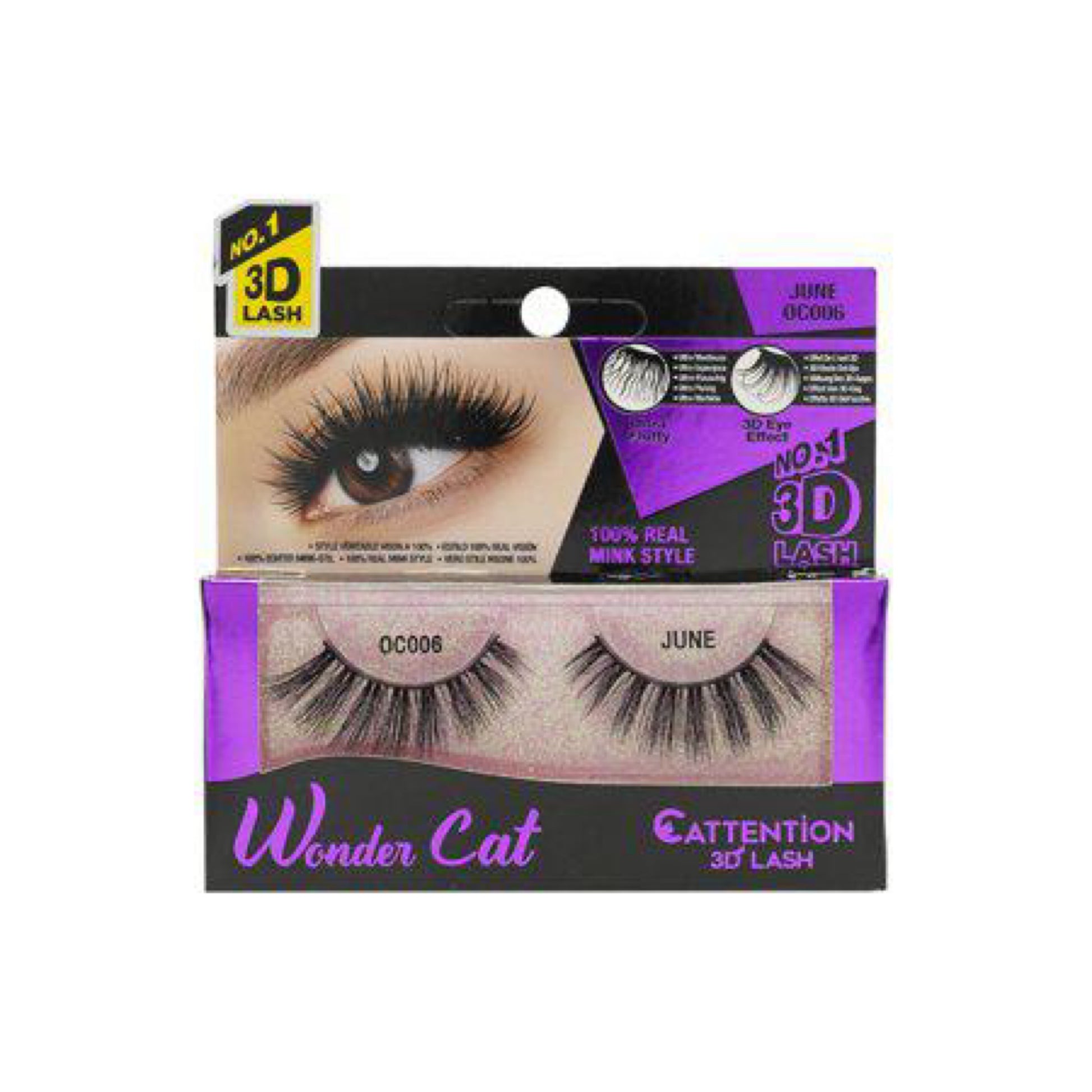 Ebin Wondercat June Lashes OC006 image 0