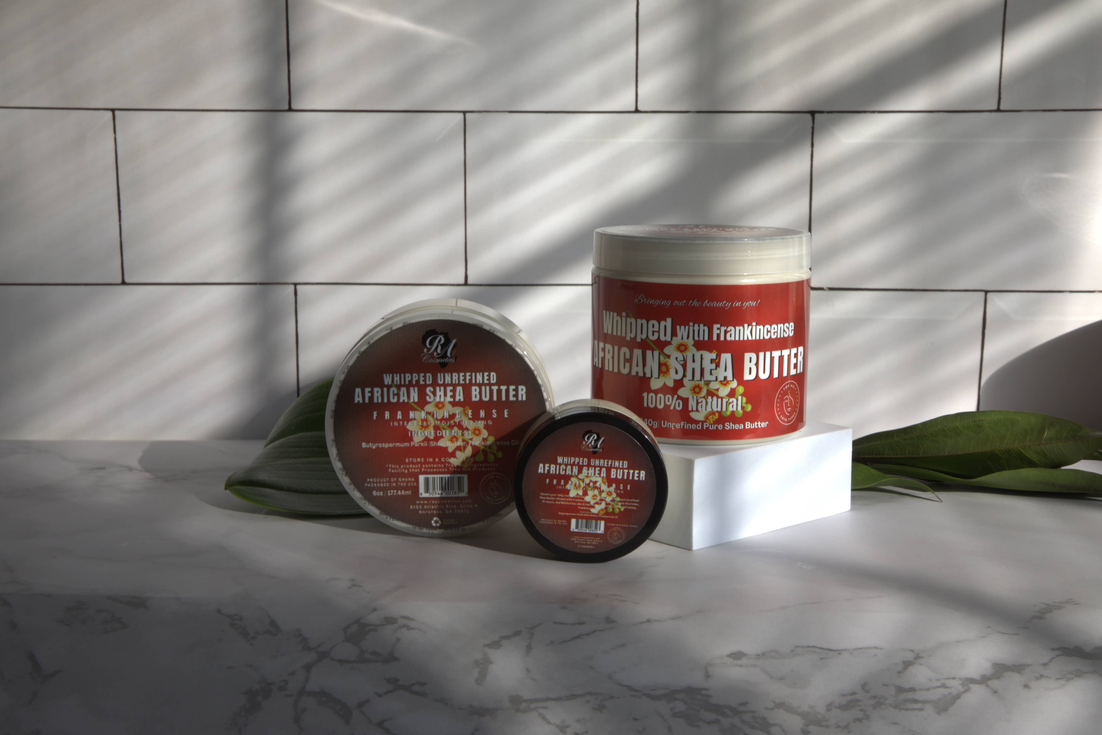 Whipped African Ivory Shea Butter, Frankincense - 12oz