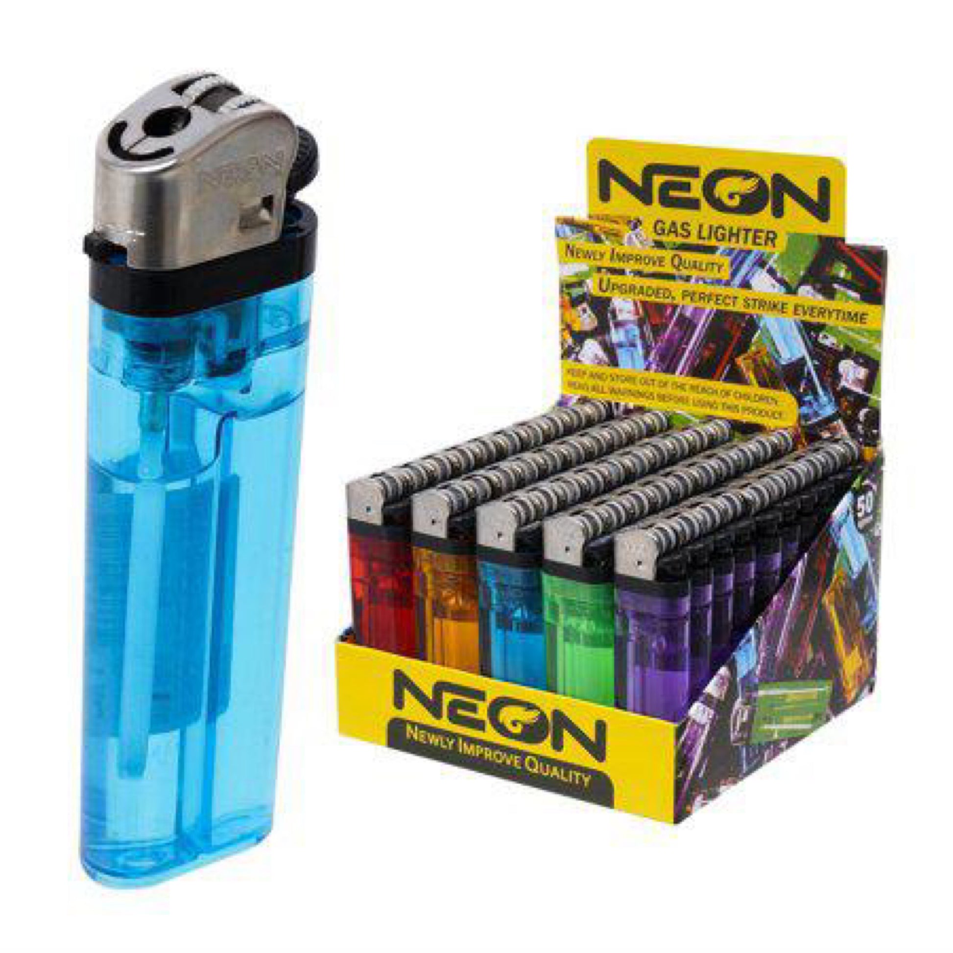 Neon Gas Lighter AST Color image 0